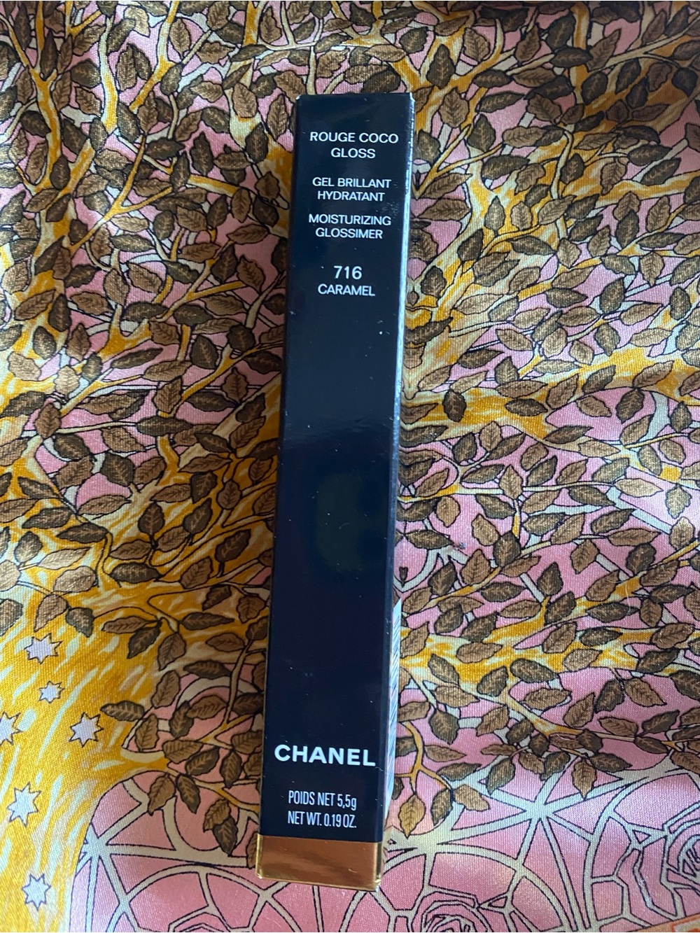 Chanel rouge coco gloss in 716 caramel